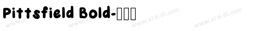 Pittsfield Bold字体转换